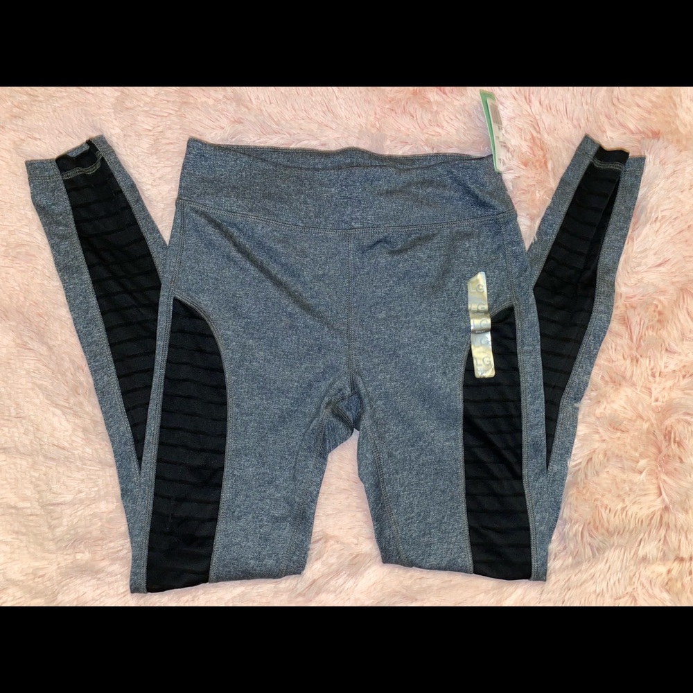 F21 NWT Grey Mesh Detail Leggings